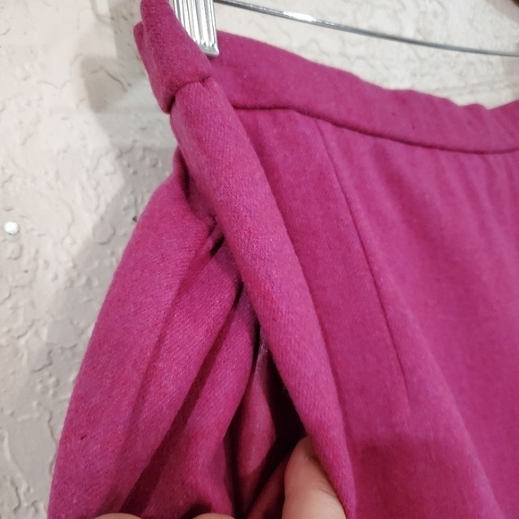 NWT Vintage 80's Pendleton 100% Virgin Wool Pink Pencil Skirt Size 12 - Picture 2 of 11